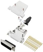 Encitech DTSL25-SJSRG-T-DBCP-K 6355-0089-03 D-SUB Stiftleisten-Set 180° Polzahl: 25 Crimpen 1 pc(s) - thumbnail