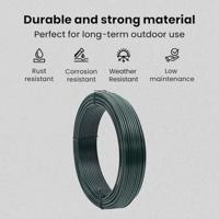 VidaXL Hek binddraad groen 33 m pvc - thumbnail