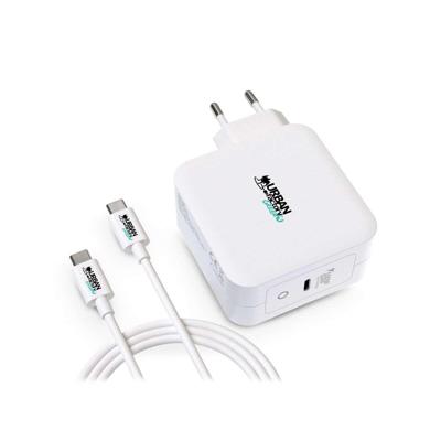 Wandlader + USB-Kabel C Urban Factory GSC10UF Wit Wandlader + USB-Kabel C Urban Factory GSC10UF Wit