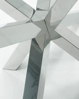 Kave Home Eettafel 'Argo' Chroom/Glas, 180 x 100cm - thumbnail