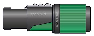 Neutrik NL4FXX-W-S Luidsprekerconnector Stekker, recht Aantal polen: 4 Zwart-groen 1 stuk(s)