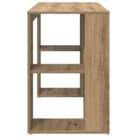 Bureau met Opslag artisanaal eikenkleurig 130 x 50,5 x 75 cm - thumbnail