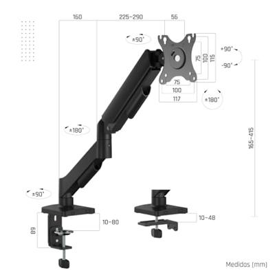 TV houder iggual SPMP01-A 32" 9 kg