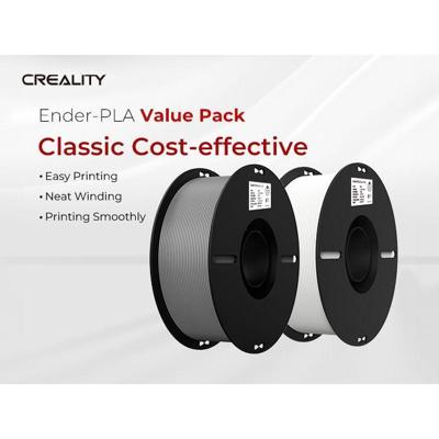 3D Filament Creality PLA 1.75mm wit + grijs 1kg