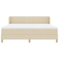 Boxspringbed met matras met hoofdeinde Crème 180 x 200 cm Stof - thumbnail