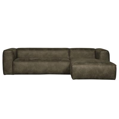 WOOOD Loungebank 'Bean' Rechts, kleur Army