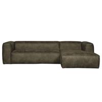 WOOOD Loungebank 'Bean' Rechts, kleur Army - thumbnail