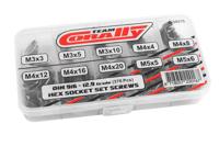 Team Corally - Socket Head Hex schroeven set M3-M4-M5 - Zwart (370 pcs) - thumbnail