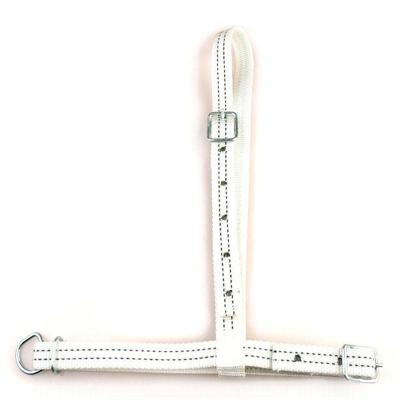 Weidehalster zonder ketting nylon wit