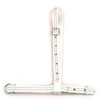 Weidehalster zonder ketting nylon wit - thumbnail