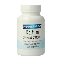 Nova Vitae Kalium citraat 275mg 100 Capsules - thumbnail