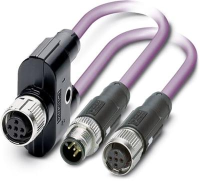 Phoenix Contact 1436013 Sensor/actuator dataconnector, geassembleerd M12 Aantal polen (sensoren): 5 Adapter, Y-vorm 30.00 cm 1 stuk(s) Phoenix Contact 1436013 Sensor/actuator dataconnector, geassembleerd M12 Aantal polen (sensoren): 5 Adapter, Y-vorm 30.00 cm 1 stuk(s)