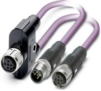 Phoenix Contact 1436013 Sensor/actuator dataconnector, geassembleerd M12 Aantal polen (sensoren): 5 Adapter, Y-vorm 30.00 cm 1 stuk(s) - thumbnail