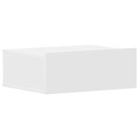 VidaXL Nachtkastje zwevend 40x30x15 cm bewerkt hout wit - thumbnail