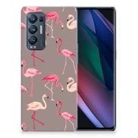 OPPO Find X3 Neo | TPU Hoesje | Flamingo - thumbnail
