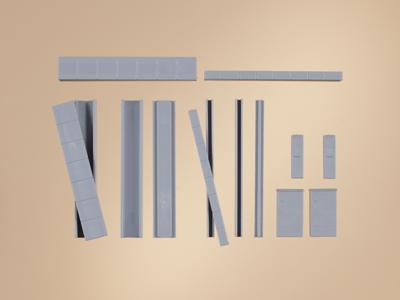 Auhagen 41620 H0 kabelgoten en 5 schakelkasten Bouwpakket Auhagen 41620 H0 kabelgoten en 5 schakelkasten Bouwpakket