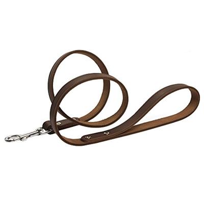 Hondenriem van leer 130cm x 12mm bruin
