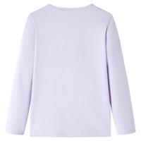 Kindershirt met lange mouwen ballerinaprint 104 lichtlila - thumbnail