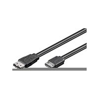 goobay Wentronic HDD S-ATA Kabel 1, 5GBS/3GBS/6GBS (S-ATA L-Type naar eSATA i-Type stekker) 0,5 m zwart - thumbnail