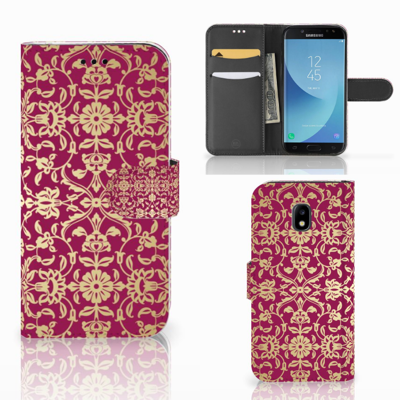 Wallet Case Samsung Galaxy J3 2017 Barok Pink Wallet Case Samsung Galaxy J3 2017 Barok Pink