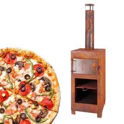 Esschert Design terraskachel met pizzaoven roestkleurig Esschert Design terraskachel met pizzaoven roestkleurig