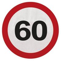 Servetten verkeersbord 60 jaar - thumbnail
