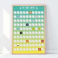 Gift Republic Kraskaart Poster - 100 Familie Films - thumbnail