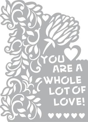 Vaessen Creative • mask stencil a4 heart