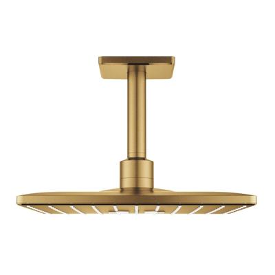Regendoucheset GROHE Rainshower SmartActive Cube 31 cm met Plafondarm Cool Sunrise Geborsteld