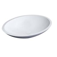 Waskom Best Design Epona opbouw Mat wit 52 cm Solid Surface - thumbnail
