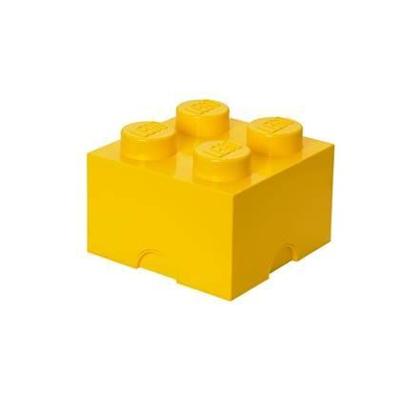 LEGO opbergbox brick 4 geel