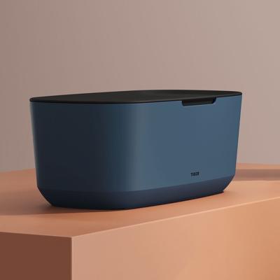 Tiger Opbergbox Met Deksel Tess Vrijstaand Blauw - Zwart Tiger Opbergbox Met Deksel Tess Vrijstaand Blauw - Zwart
