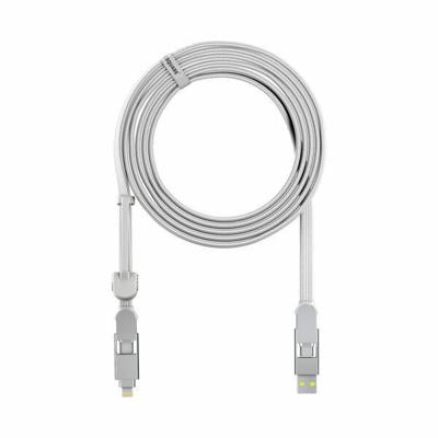 Rolling Square inCharge XL 6-in-1 Snellaadkabel 3 Meter - USB-C, Micro USB & Lightning Oplaadkabel voor iPhone, iPad & Android - Wit Rolling Square inCharge XL 6-in-1 Snellaadkabel 3 Meter - USB-C, Micro USB & Lightning Oplaadkabel voor iPhone, iPad & Android - Wit