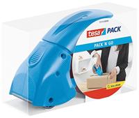 Tesapack handafroller Pack 'n Go, blauw - thumbnail