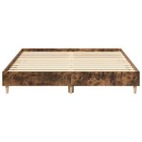 Bedframe zonder matras 150x200 cm spaanplaat gerookt eiken - thumbnail