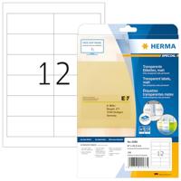 Etiket HERMA 4586 97x42.3mm weerbestendig transparant mat 120stuks - thumbnail