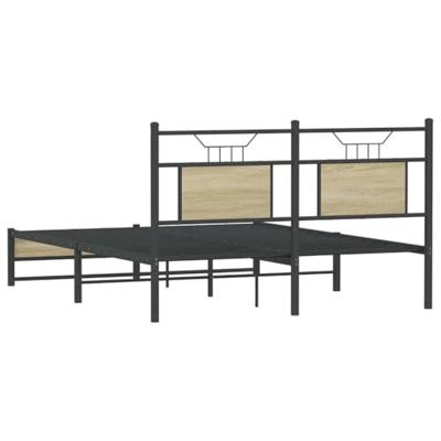 Bedframe zonder matras hout sonoma eikenkleurig 140x200 cm Bedframe zonder matras hout sonoma eikenkleurig 140x200 cm