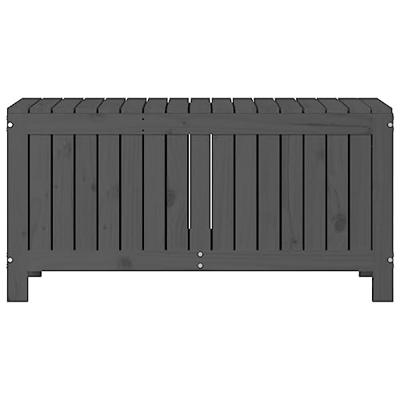 Tuinbox 108x42,5x54 cm massief grenenhout grijs
