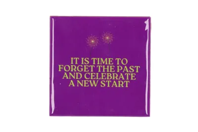 Tegeltje It is time to forget 10x10x1cm