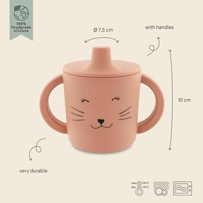 Trixie siliconen tuitbeker - mrs. cat