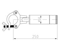 ALUTRUSS CORS-25 Corner Brace 25cm Adaptor - thumbnail
