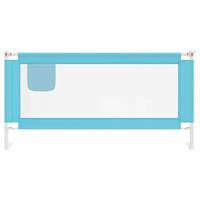 VidaXL Bedhekje peuter 180x25 cm stof blauw - thumbnail