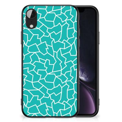 Apple iPhone XR Leuk Telefoonhoesje Cracks Blue