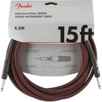 Fender Professional Tweed instrumentkabel 4.5 meter rood - thumbnail