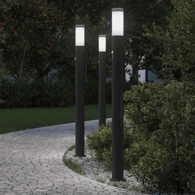 Bolderverlichting met sensor 3 stuks 110 cm RVS IP44