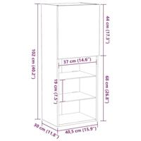 Tv-meubelset Artisan Eiken 40,5 x 30 x 102 cm Bewerkt hout - thumbnail
