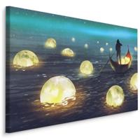 Schilderij - Maan Vissen, Premium Print, 5 maten - thumbnail