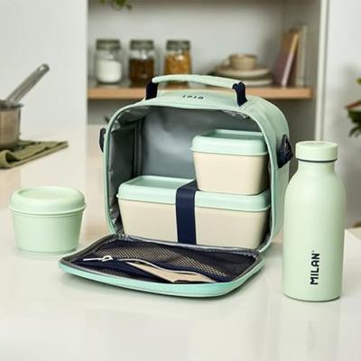 Vierkante Lunchtrommel met Deksel Milan Groen 330 ml 12 x 10 x 7 cm Plastic (1 Stuks) Vierkante Lunchtrommel met Deksel Milan Groen 330 ml 12 x 10 x 7 cm Plastic (1 Stuks)