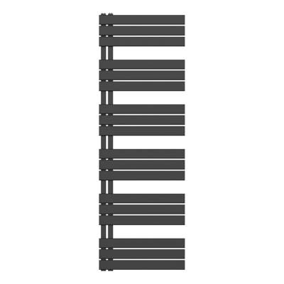 Handdoekradiator BWS Boss Links aansluiting 1021W 180x60 cm Mat Zwart Handdoekradiator BWS Boss Links aansluiting 1021W 180x60 cm Mat Zwart
