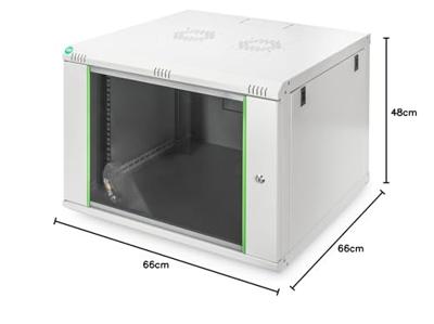 Digitus DN-19 07U-6/6-EC 19inch-wandkast (b x h x d) 600 x 416.2 x 600 mm 7 HE Grijs-wit (RAL 7035)